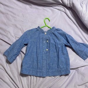 Chambray button up cardigan